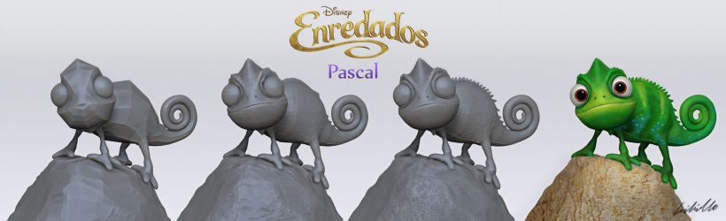 Rapunzel y Pascal - Enredados 4