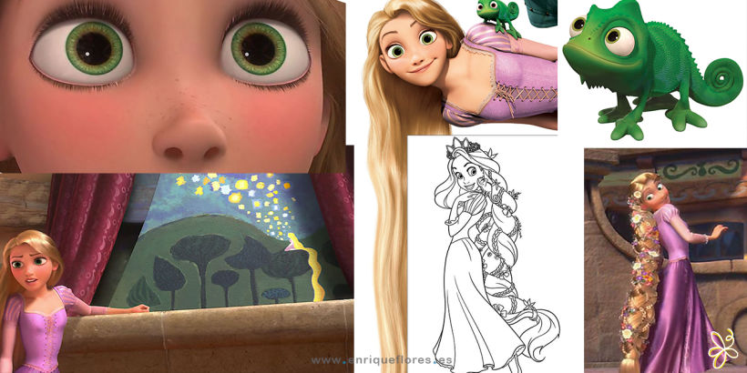 Rapunzel y Pascal - Enredados 5