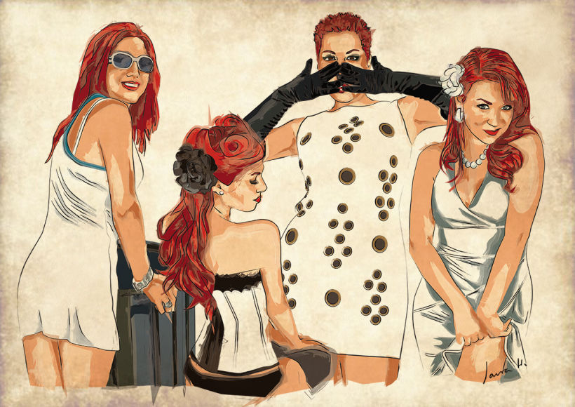 Serie Mujeres. Illustrator y Photoshop 4