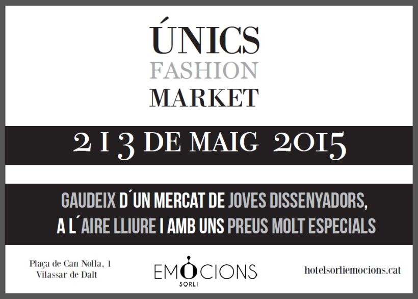 Únics Fashion Market - Gráfica para eventos -1