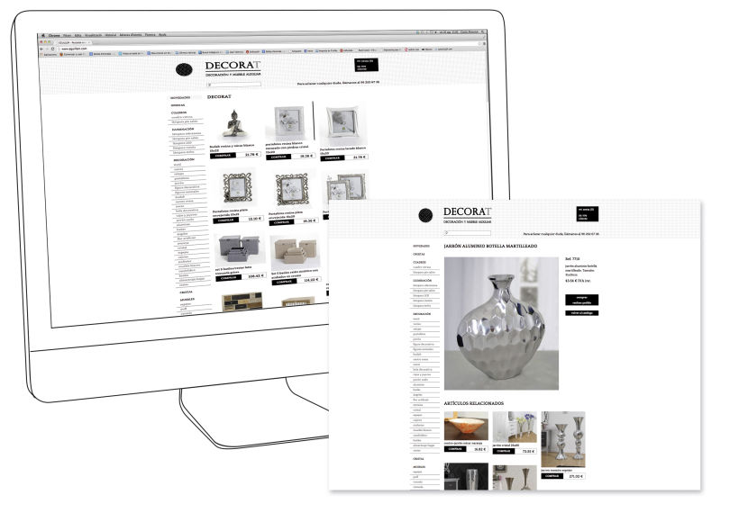 Decorat on-line · Diseño y desarrollo tienda on-line -1