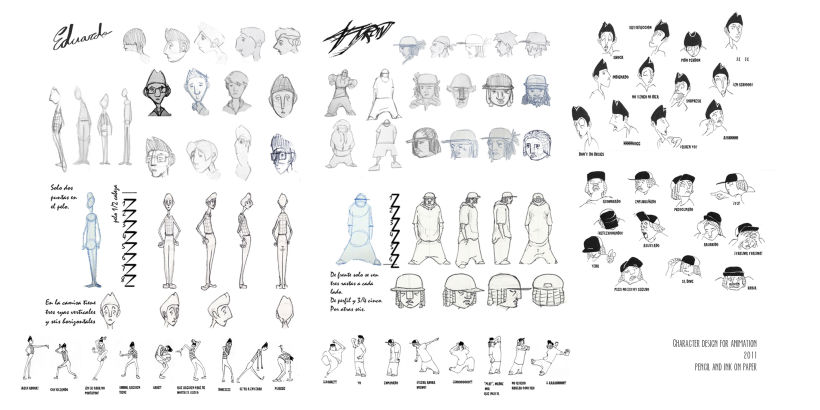 Diseños personaje animación  -1