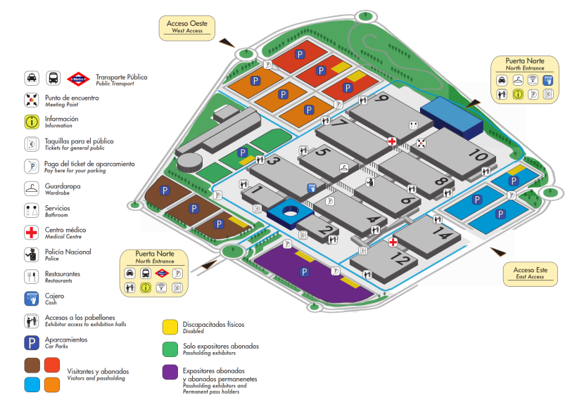 Plano Infográfico Ifema Feria de Madrid 0