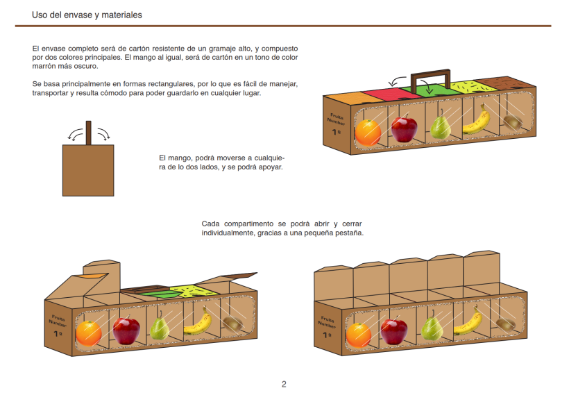Diseño de Packaging 5 piezas de fruta. 0
