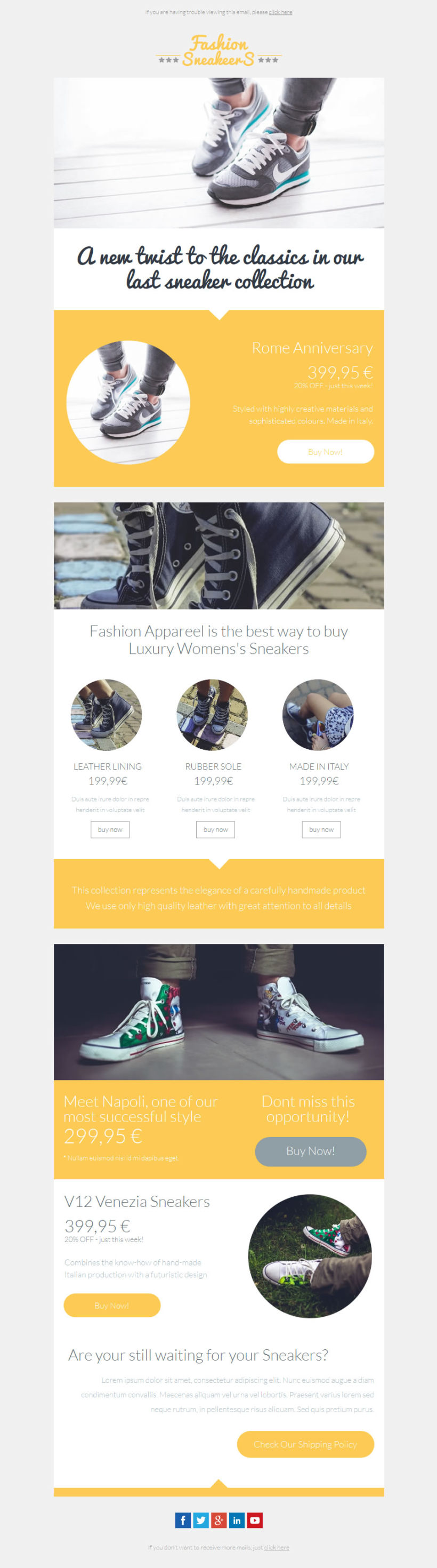 Fashion Sneakeers eCommerce eCommerce Template 0