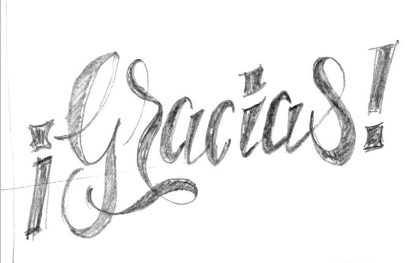 Lettering ¡Gracias! -1