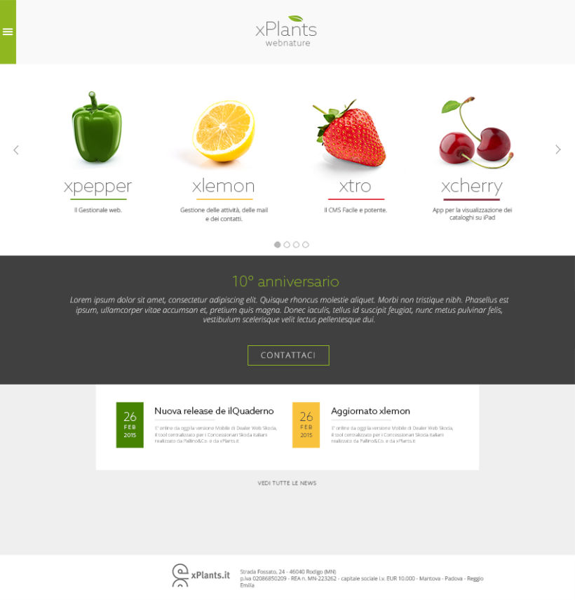 Xplants: new corporate identity and web site 1