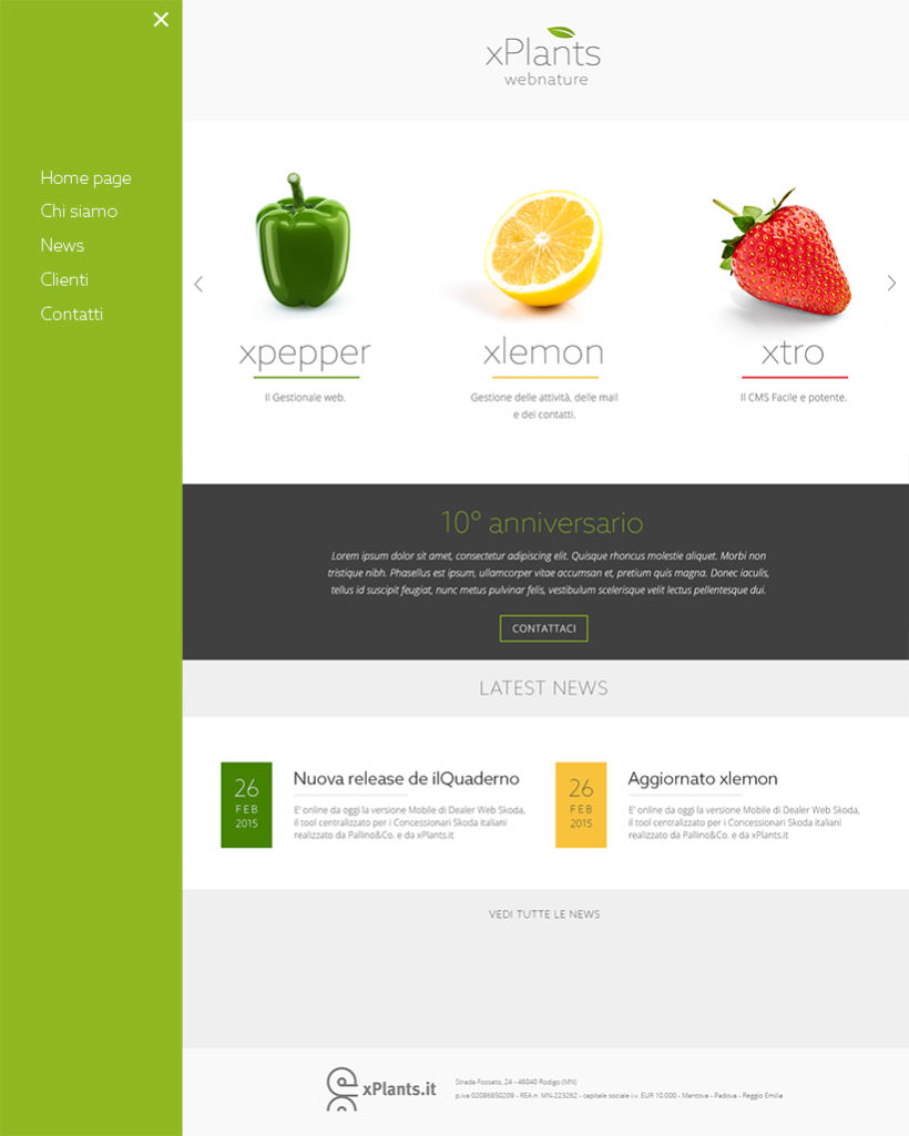 Xplants: new corporate identity and web site 2
