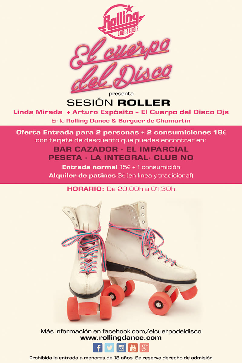 Diseño Sesión Roller El Cuerpo del Disco. Mayo 2