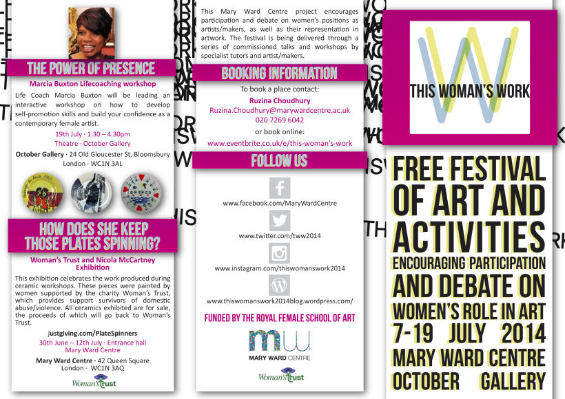 This Woman's Work Festival Leaflet -1