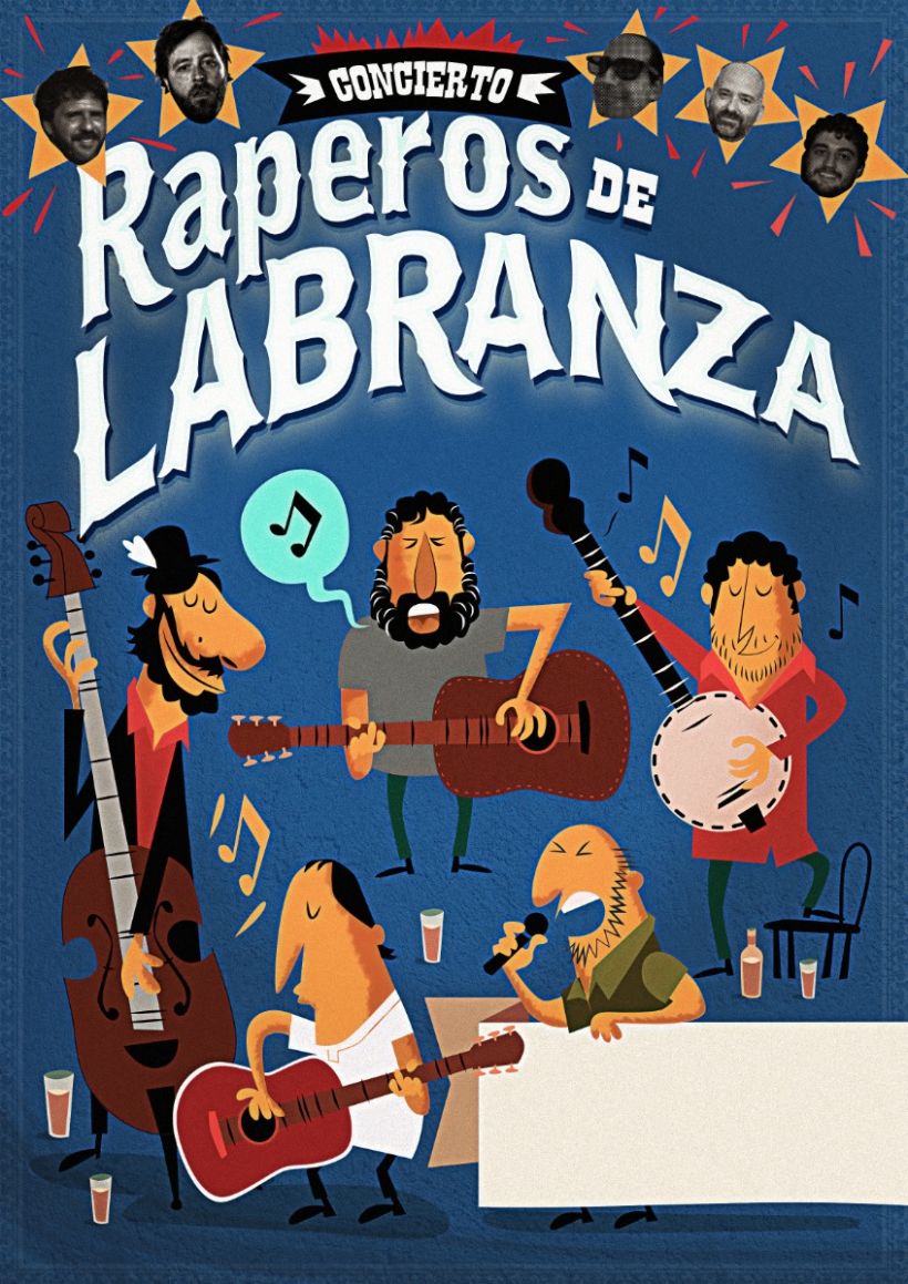 Cartel Genérico para conciertos de "Raperos de Labranza" 0