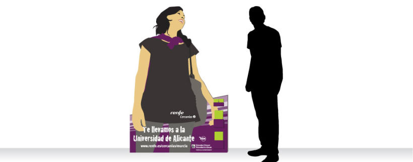 Campaña Renfe Cercanías. Promoción trayecto Alicante - Campus Universitario 3