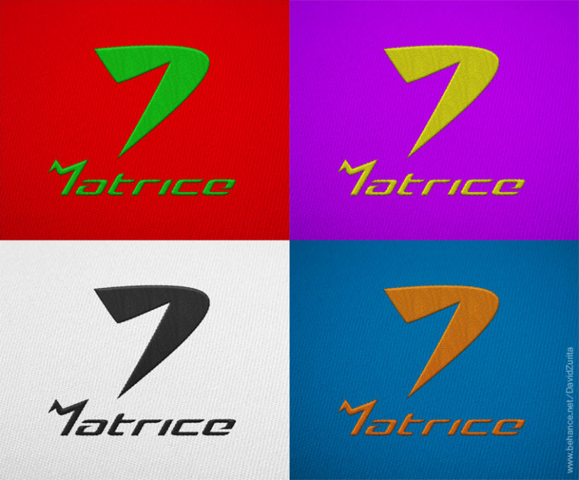 Logotipo de ropa deportiva: MATRICE. 8