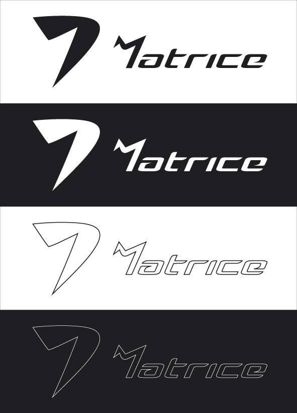 Logotipo de ropa deportiva: MATRICE. 3