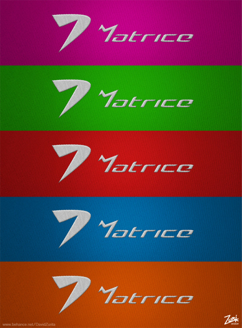 Logotipo de ropa deportiva: MATRICE. 4