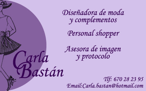 Carla Bastan, diseñadora de moda y complementos 0