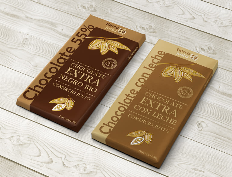 Diseño de packaging para chocolate Tierra Justa -1
