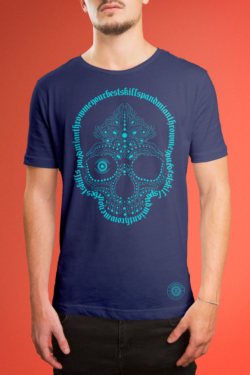 Pandmian / T-shirt "Skull Skill" 0