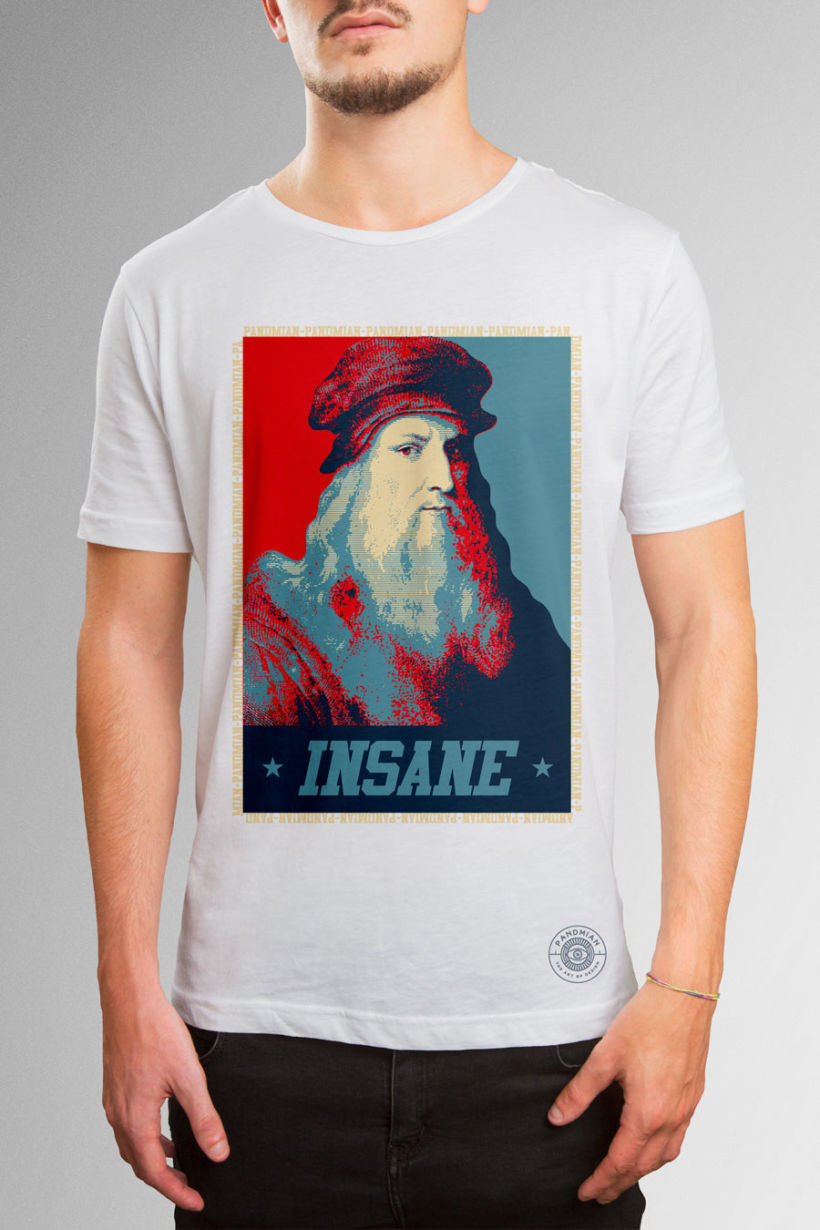 Pandmian / T-shirt "Da Vinci Insane" -1