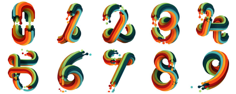 36 days of type / Numbers 1