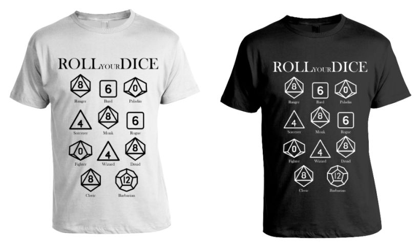 Diseño de Camisetas - Rol D&D -1