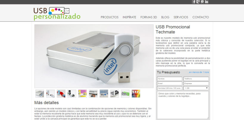 USBPersonalizado.es | Tienda Online de usb para Empresas 2