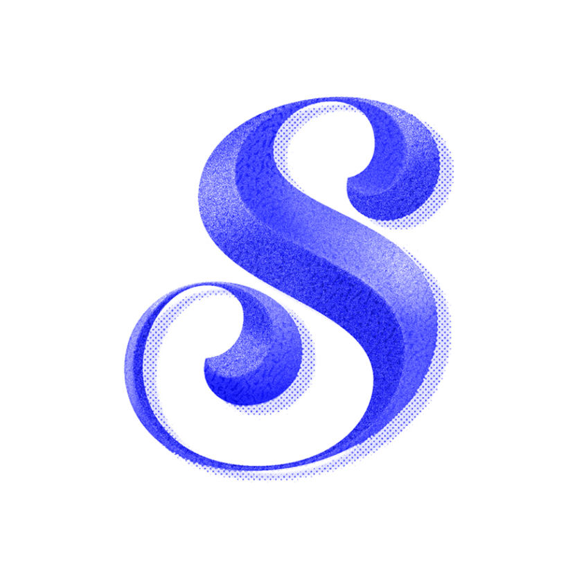 Blue series / 36 Days of type #2 20