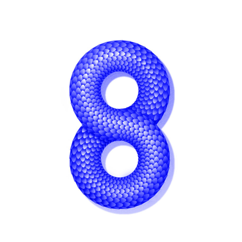 Blue series / 36 Days of type #2 36