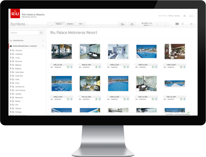 RIU Hotels & Resorts · Aplicación Web para la gestión de Marca y contenidos de Marketing. 1
