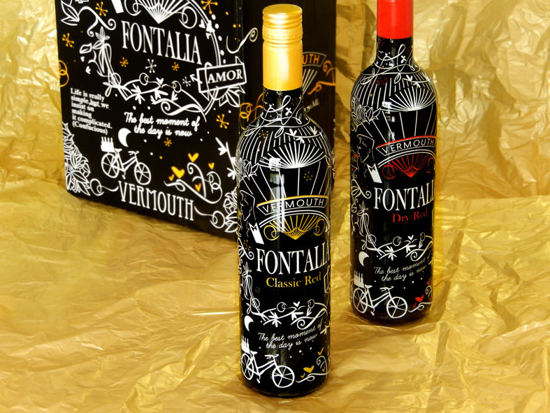 Diseño packaging Vermouth FONTALIA Classic Red y Dry Red 0