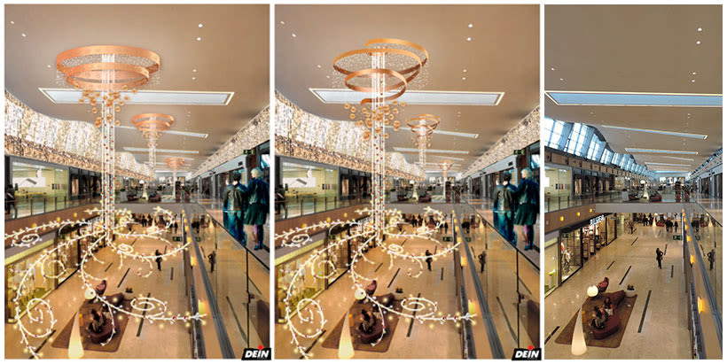 Retoque fotográfico y creación de prototipos para proyectos de decoración navideña en centros comerciales 1