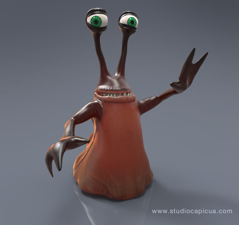 Character Design Alien Slug 1