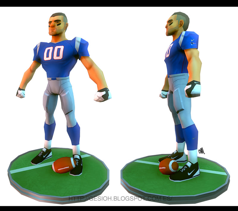 Sport Character low poly -1
