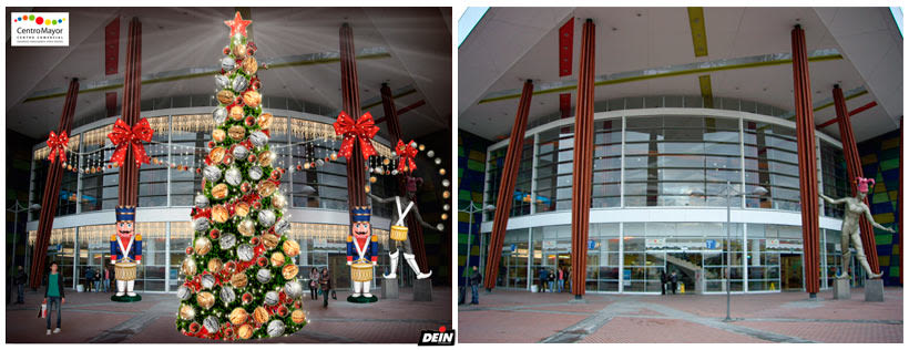 Retoque fotográfico y creación de prototipos para proyectos de decoración navideña en centros comerciales 6