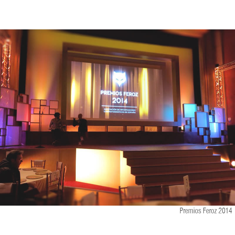 Escenografía Premios Feroz 2014. Cines Callao Madrid 1