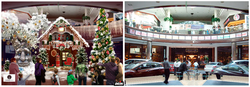 Retoque fotográfico y creación de prototipos para proyectos de decoración navideña en centros comerciales 33