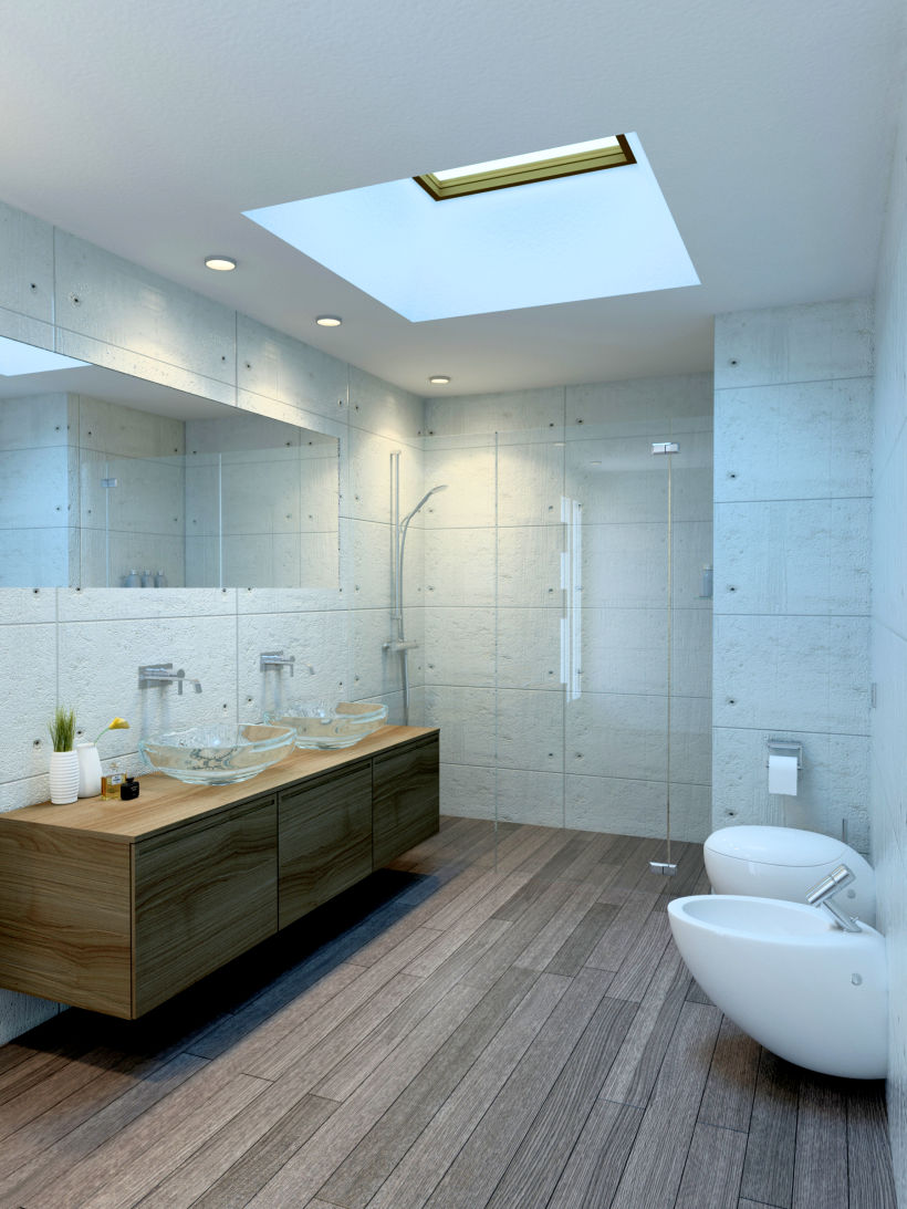 Baño con Lucernario, Pozuelo de Alarcón / Diseño de Interiores 0