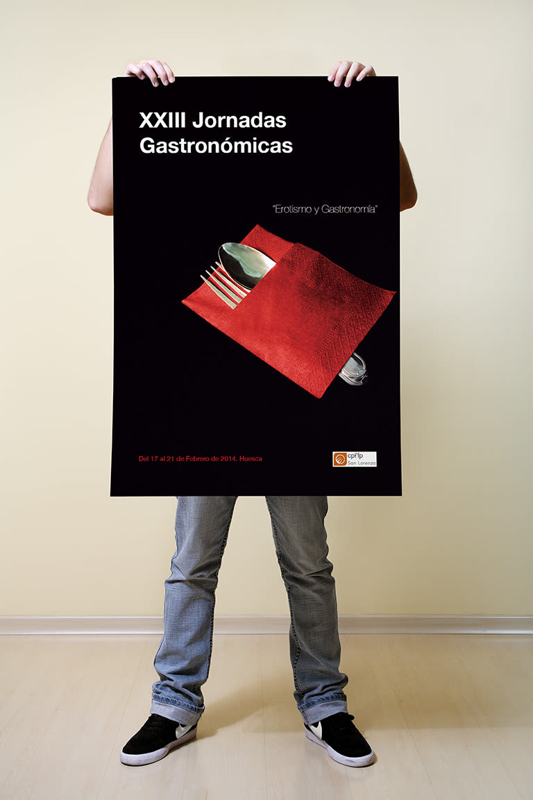Propuesta para el cartel de las XXIII Jornadas gastronómicas de la escuela de hostelería y turismo San Lorenzo  0