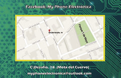 Cartel y Tarjeta de Visita My Phone Electrónica en Mota del Cuervo -1
