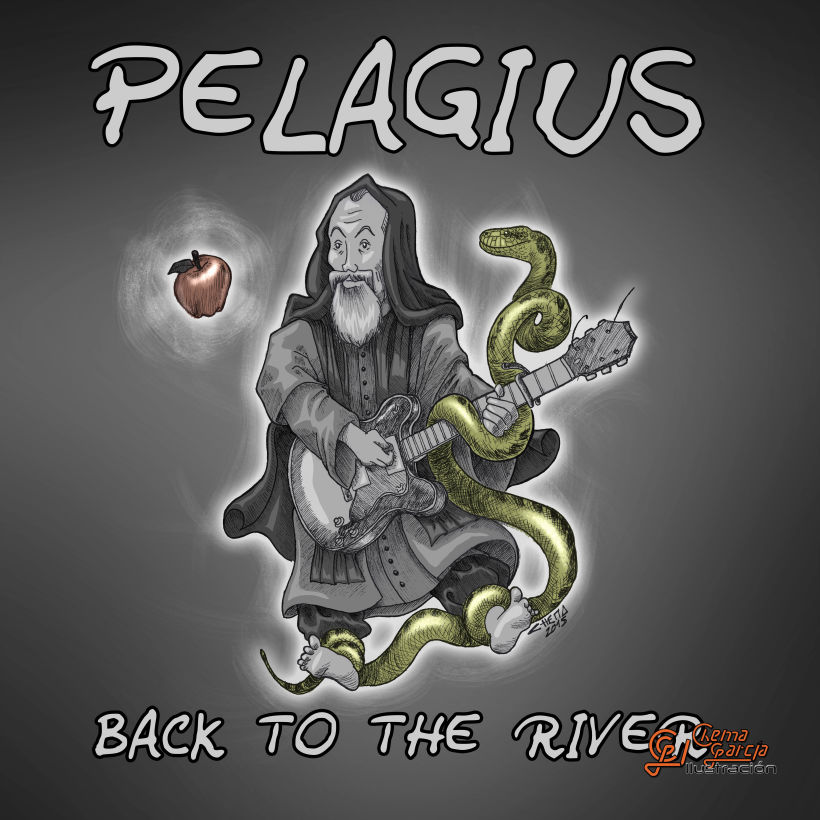 Portada del disco "Back to the River" de la banda Pelagius, de Denver, CO -1