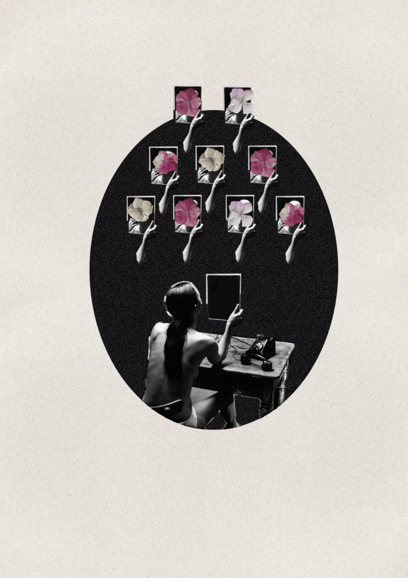 Provocación -  Serie Collage sobre Helmut Newton  6