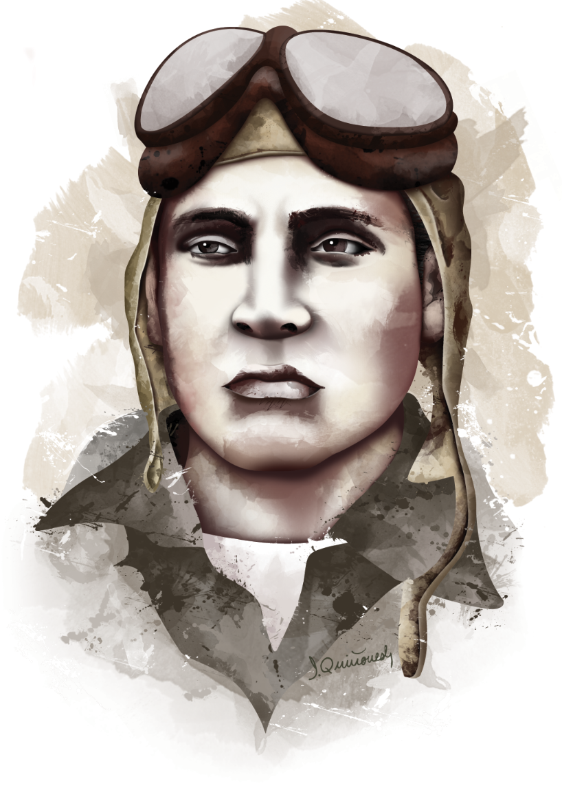Ilustración en homenaje al héroe peruano "José Abelardo Quiñones Gonzales" 3
