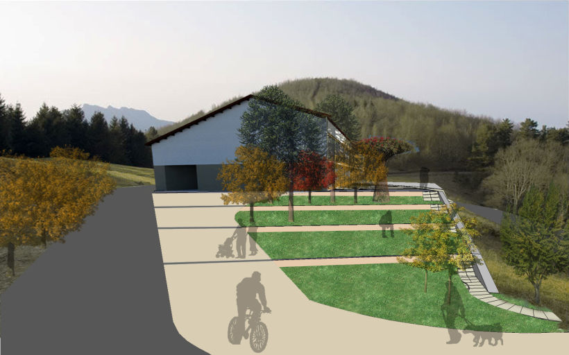 Paisajismo y diseño estructura para centro vacacional "Palacio de Irisarri" 3