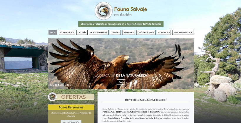 Diseño Web "Fauna Salvaje en Acción" 0