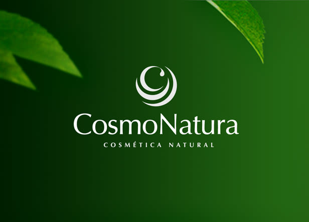 Diseño de logotipo para Cosmonatura, empresa de distribución de cosmética natural y plantas medicinales. La “C” surge del interior de una serie de capas que la rodean y que recuerdan una flor o una planta. -1