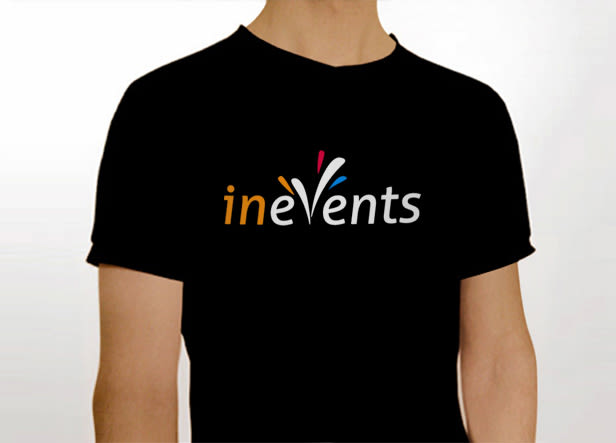 Diseño de logotipo para Inevents, una empresa madrileña dedicada a la organización y promoción de eventos musicales, culturales y feriales. 1