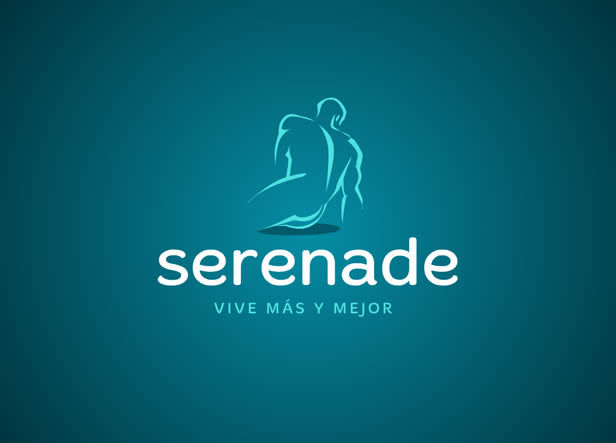 Diseño de logotipo para Serenade, un centro donde se ofrecen diferentes tipos de terapia personalizada basadas en medicina tradicional china, naturopatía y alimentación natural. -1