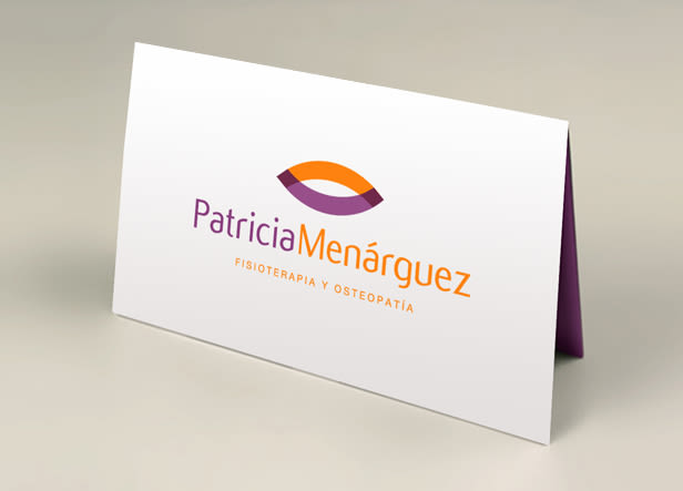 Diseño de logotipo para Patricia Menárguez, un centro de fisioterapia y osteopatía ubicado en Alicante. 1