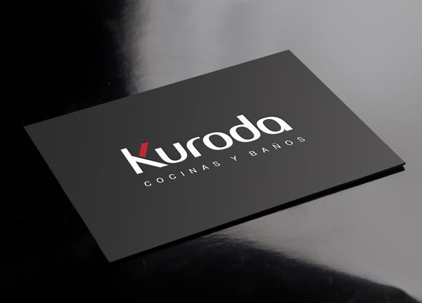 Diseño de logotipo para Kuroda, una empresa dedicada a la fabricación y venta de muebles de cocina y baño con un diseño moderno e innovador. -1