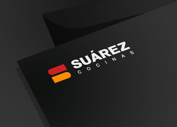 Diseño de logotipo para Cocinas Suárez, una empresa granadina que se dedica a la fabricación, venta e instalación de cocinas de diseño moderno y funcional. 1